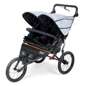 Out n About Nipper Sport DOUBLE v5 Pushchair (Rocksalt Grey)