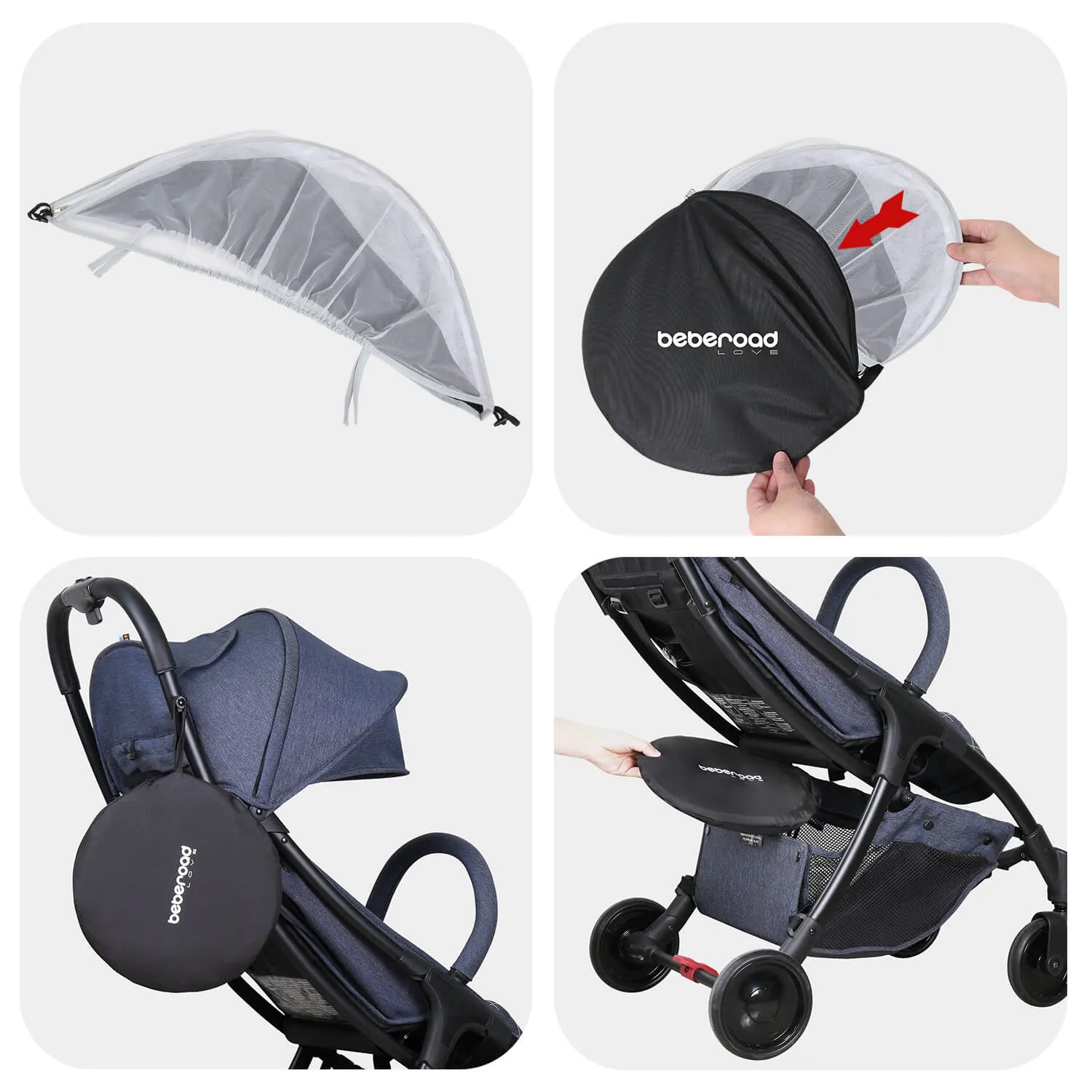 2-in-1 Mosquito Net & Sun Shade