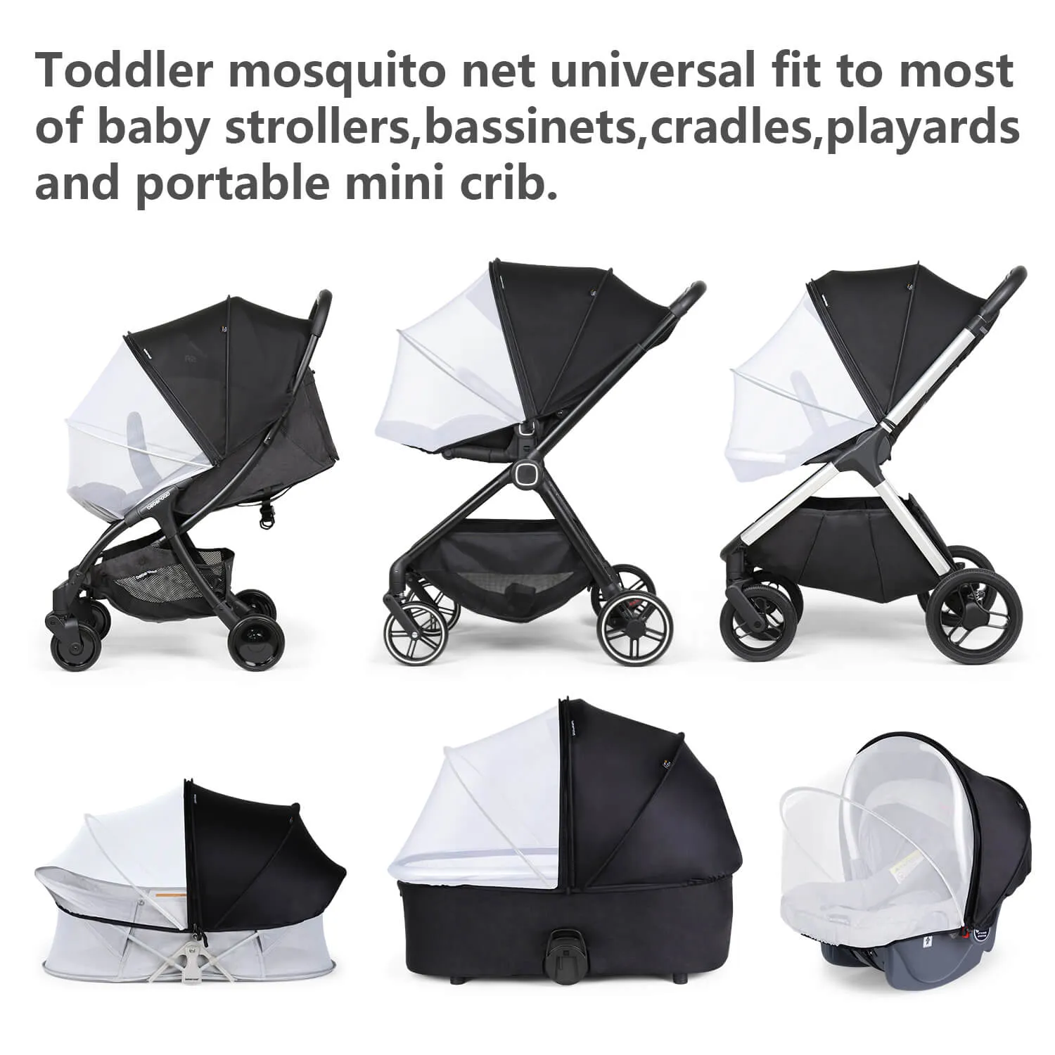 2-in-1 Mosquito Net & Sun Shade