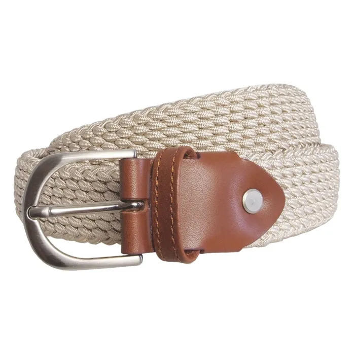 30 mm Viscose Stretch Belt Beige