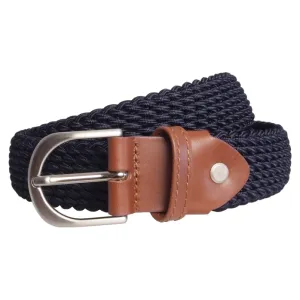 30 mm Viscose Stretch Belt Navy