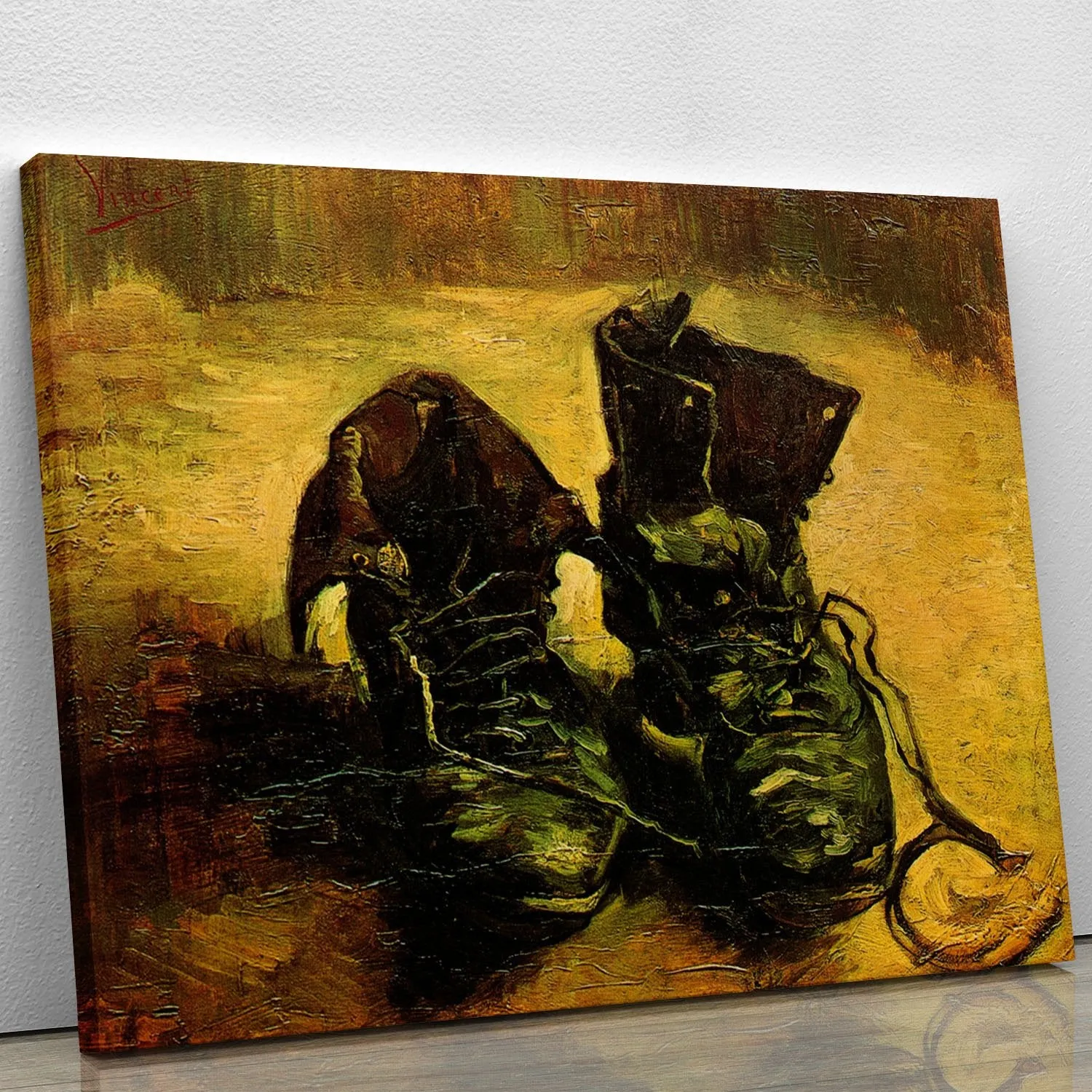 A Pair of Shoes 2 by Van Gogh Canvas Print or Poster