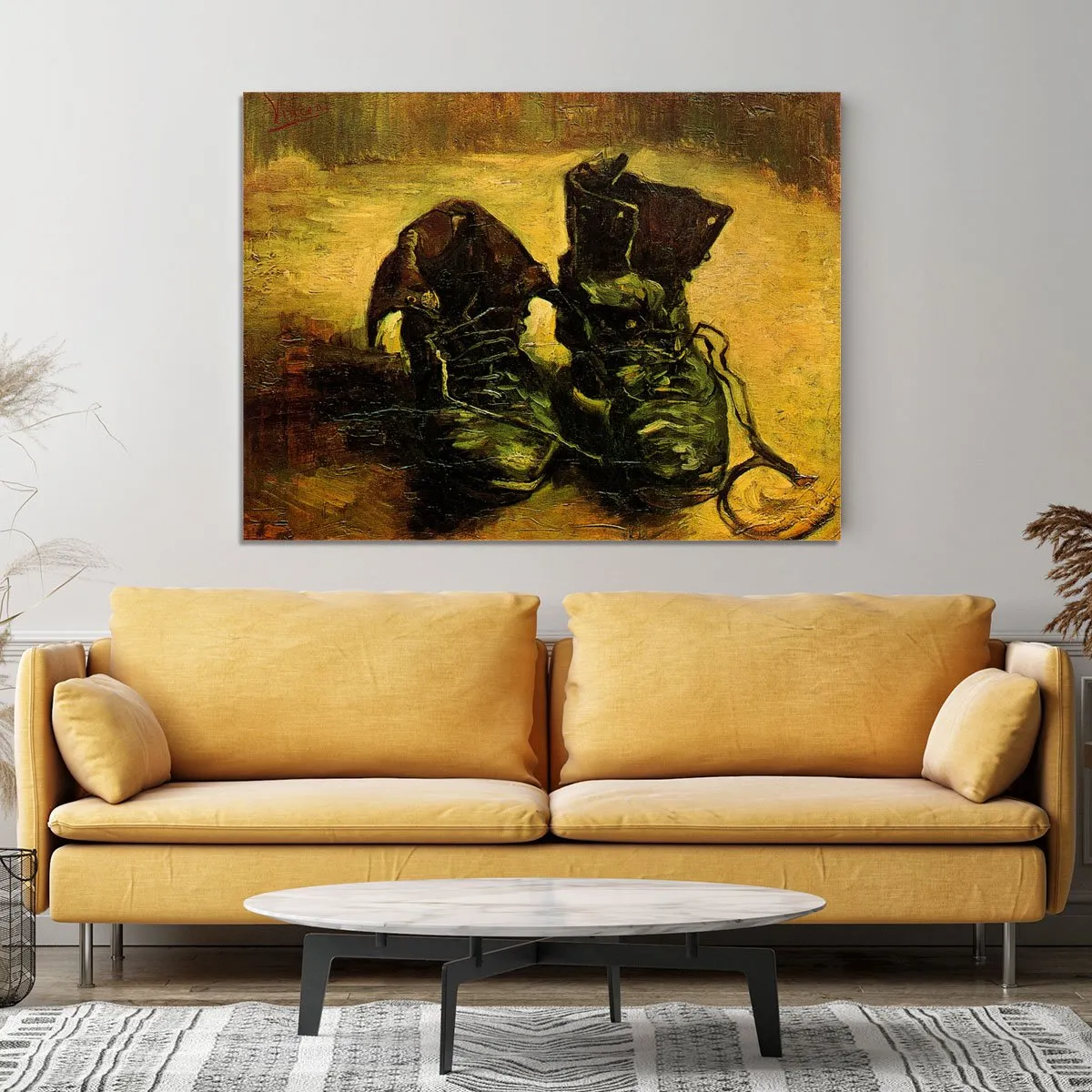 A Pair of Shoes 2 by Van Gogh Canvas Print or Poster