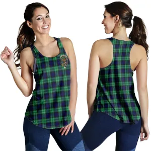 Abercrombie Tartan Women Racerback Tanks with Family Crest