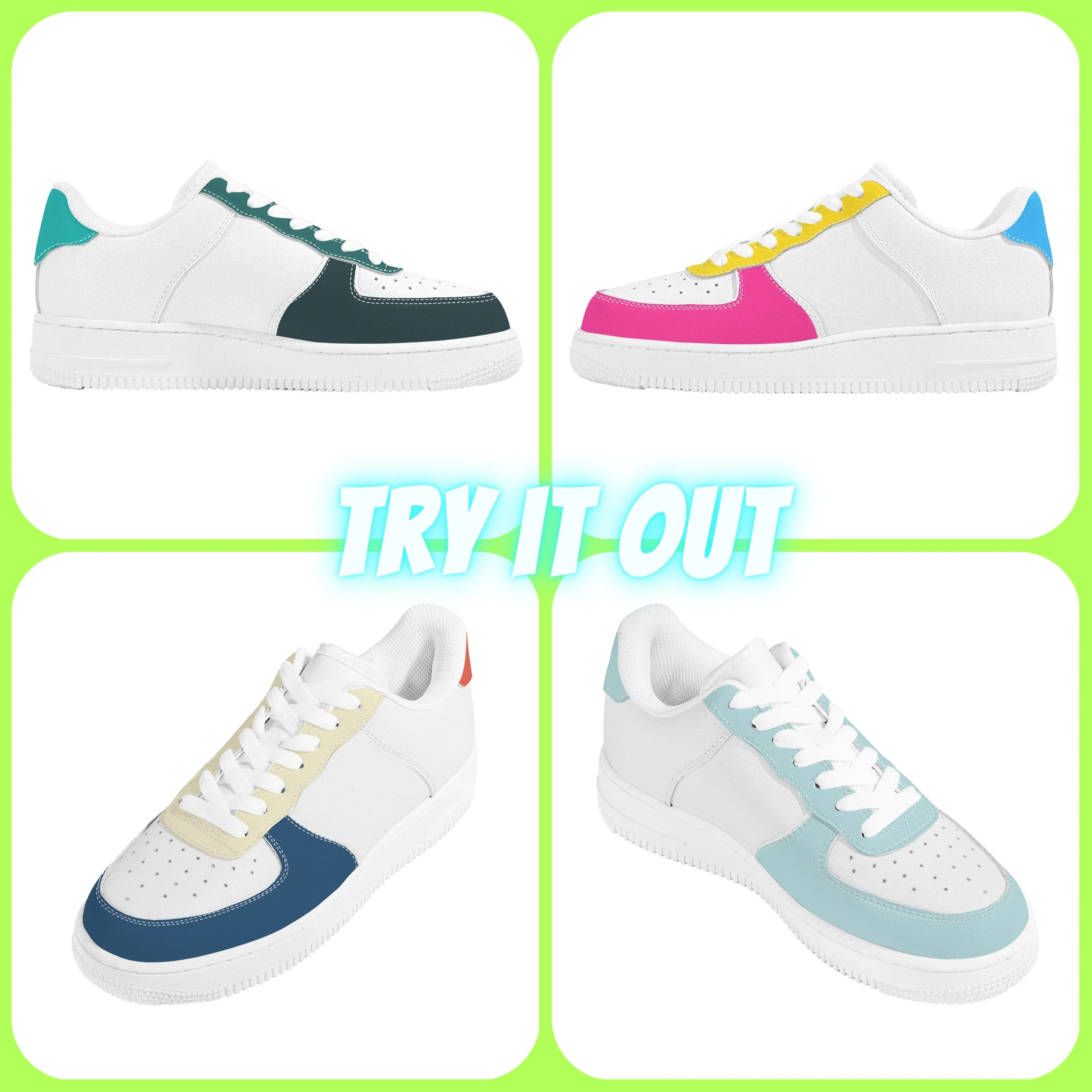 Add Your Custom Colours and Images Low Top Unisex Sneaker