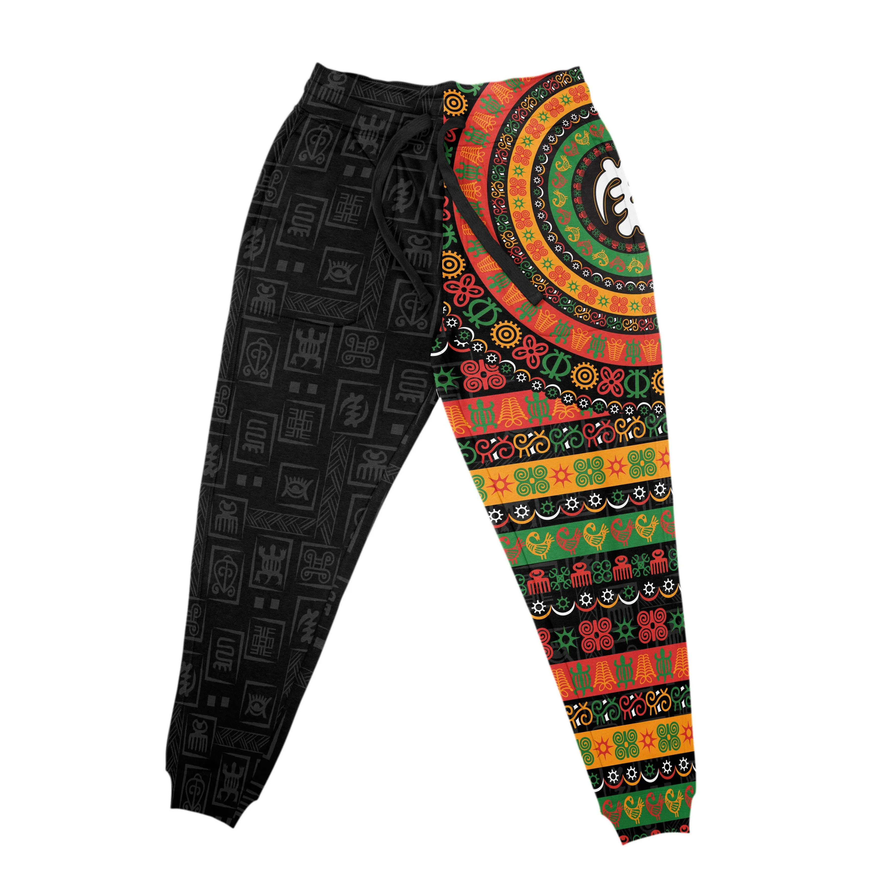 Adinkra Symbols Print All-over Hoodie And Joggers Set