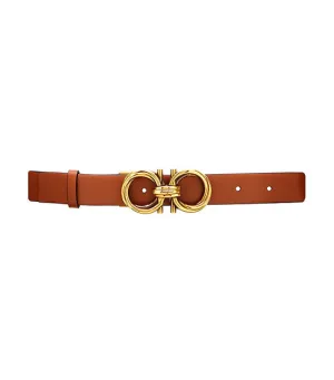 Adjustable Gancini Belt Siena