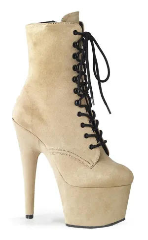 ADORE-1020FS Beige Suede Ankle Boots