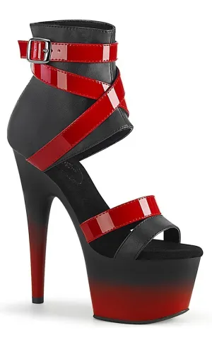 ADORE-700-15 Red & Black Platform Heels