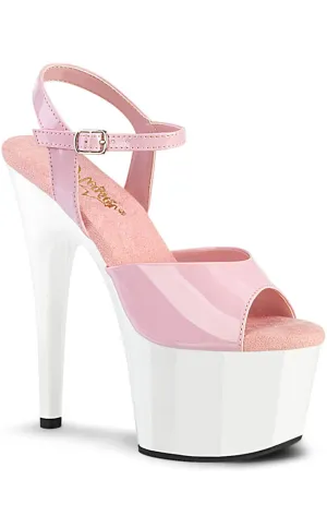 ADORE-709 Baby Pink & White Heels