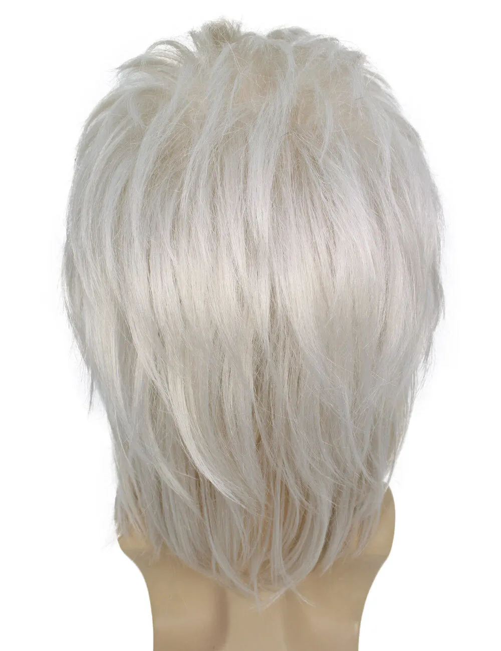 Adult Men's Half-bald Silver Blonde Cosplay Wig | Perfect For Halloween | Flame-Retardant Synthetic Fiber