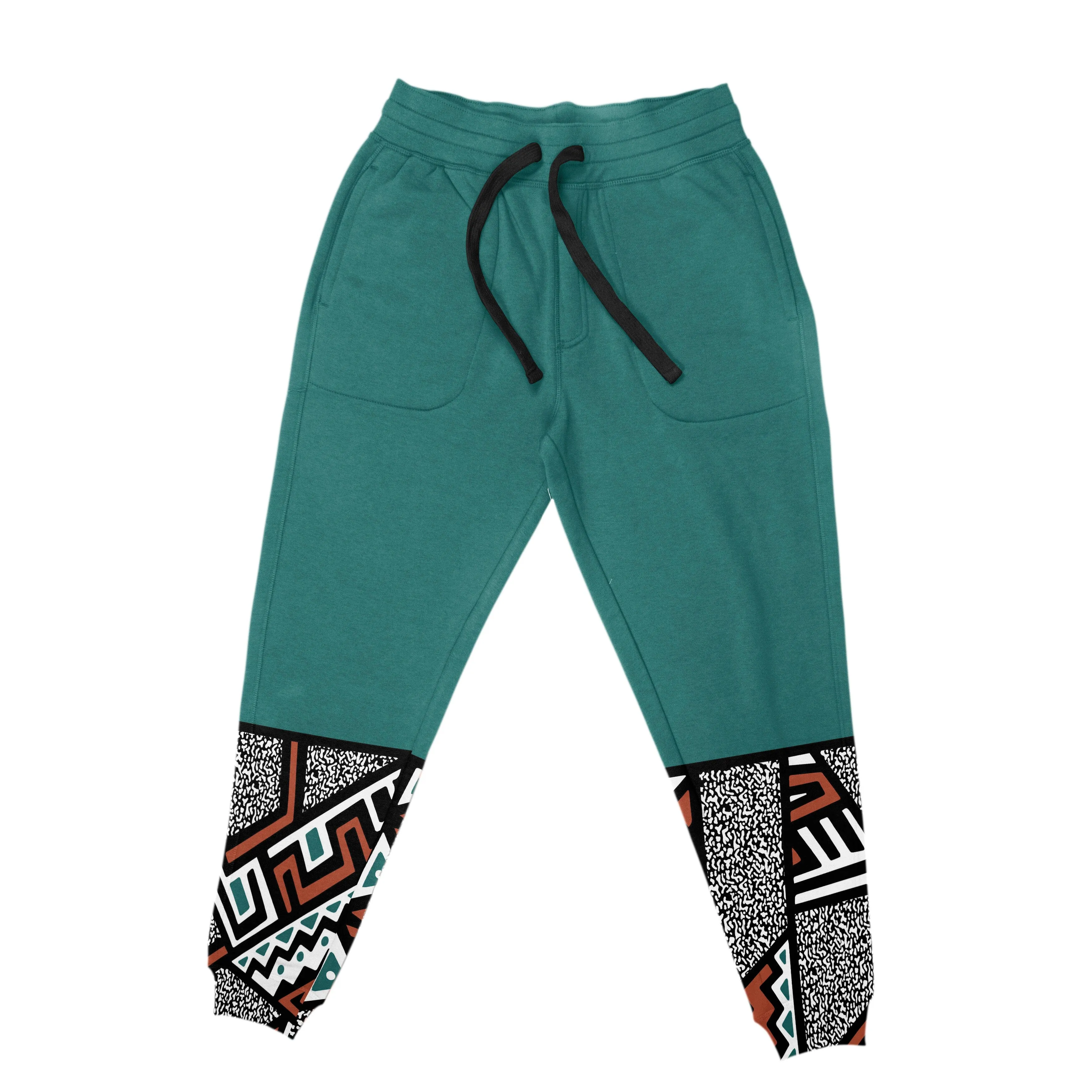 African Geometric Pattern All-over Hoodie And Joggers Set