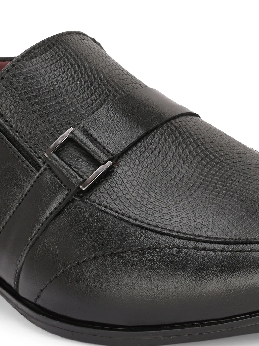 Alberto Torresi Synthetic Black Slip On Formal Shoes