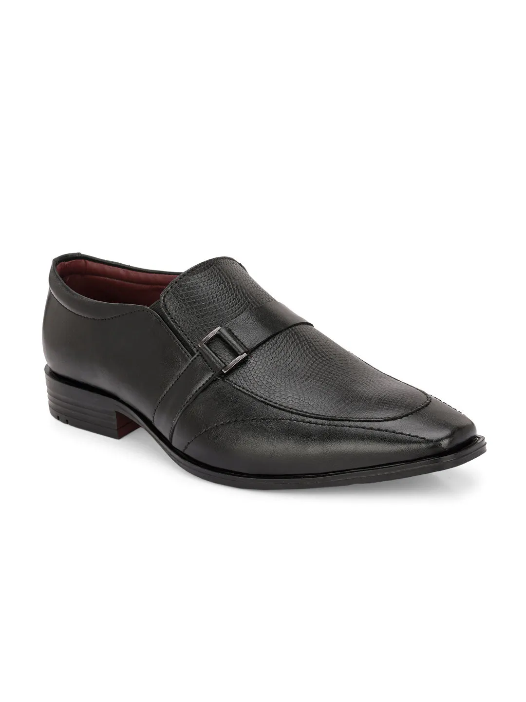 Alberto Torresi Synthetic Black Slip On Formal Shoes