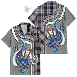 Alexander of Menstry Dress Tartan Short Sleeve Button Shirt with Epic Bagpipe Style