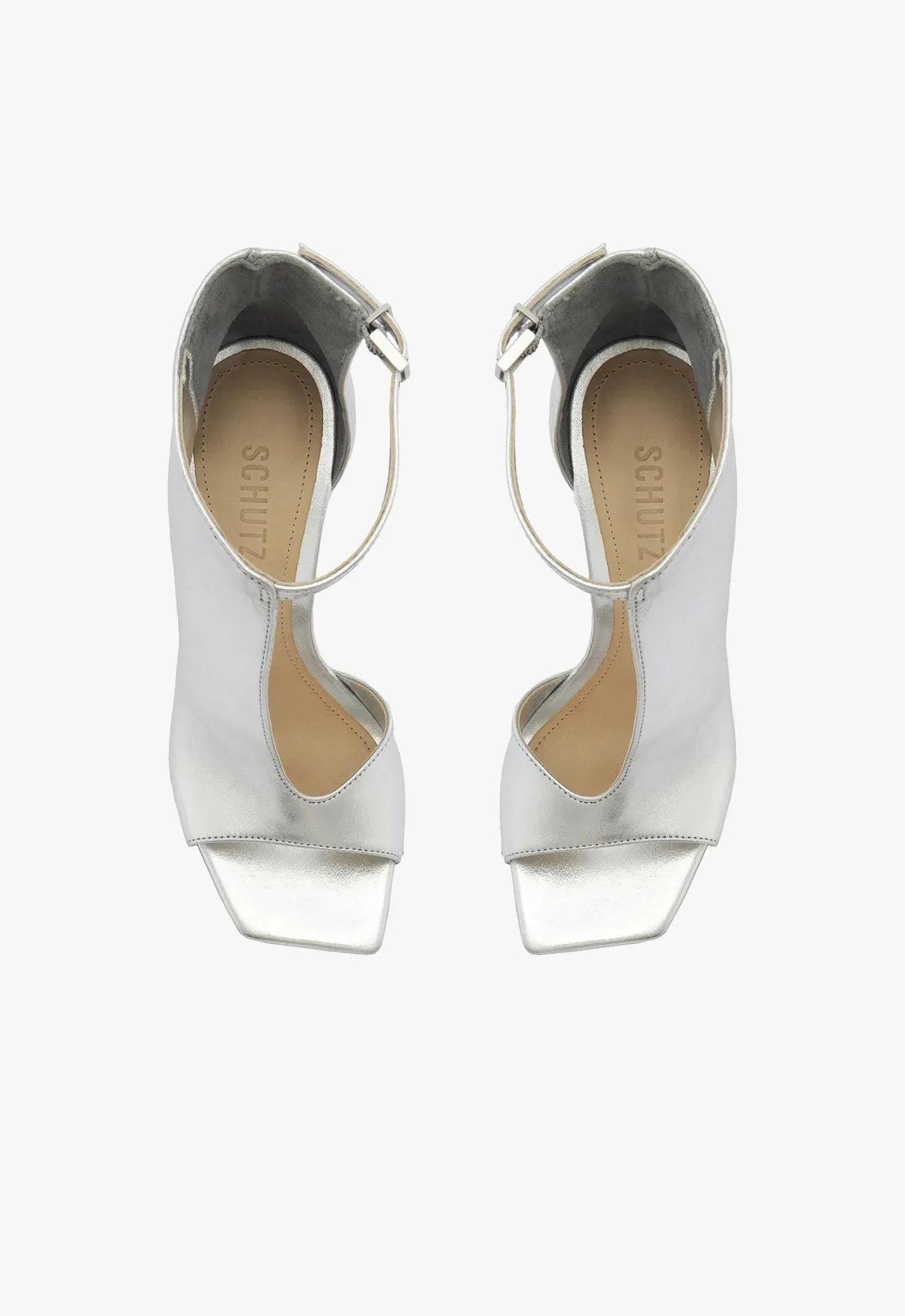 Alina Metallic Leather Sandal