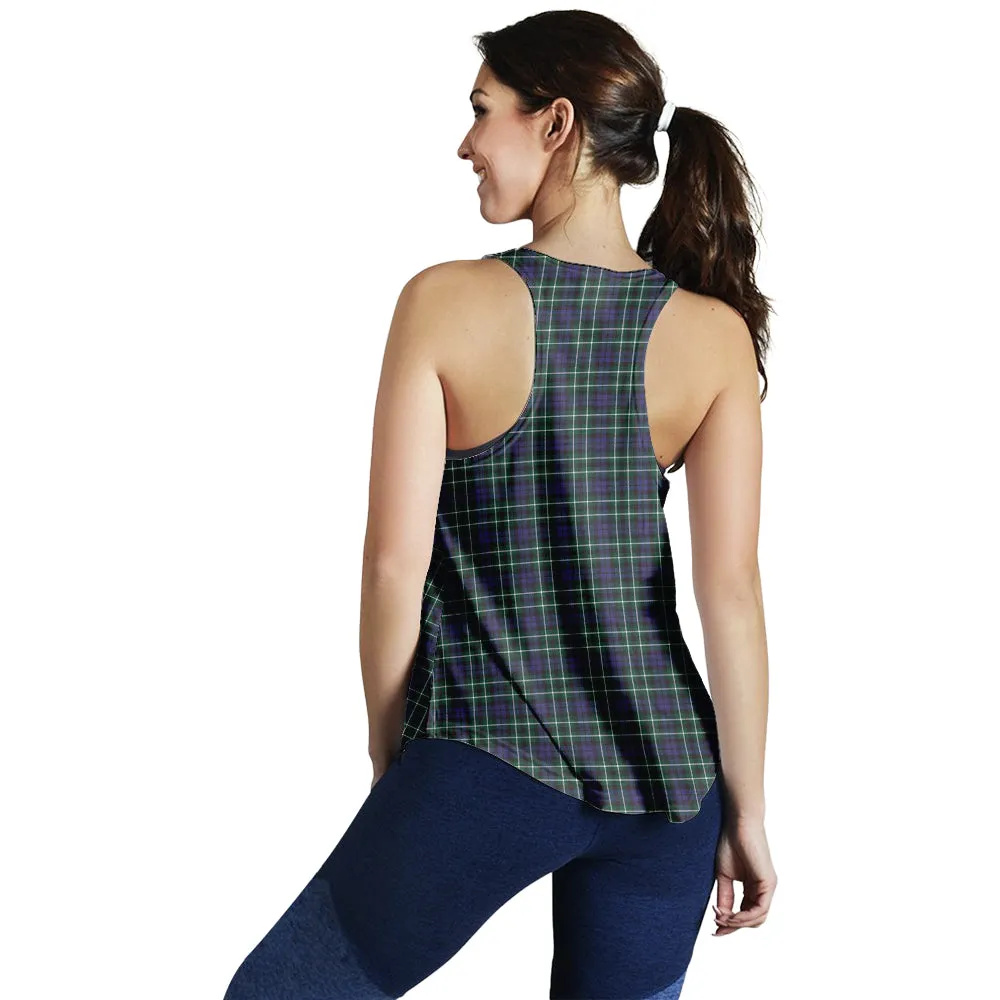 Allardice Tartan Women Racerback Tanks with Family Crest