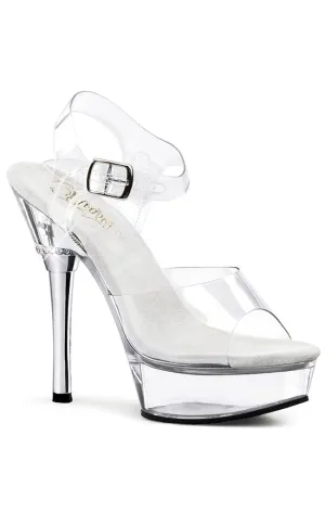 ALLURE-608 Clear Platform Heels