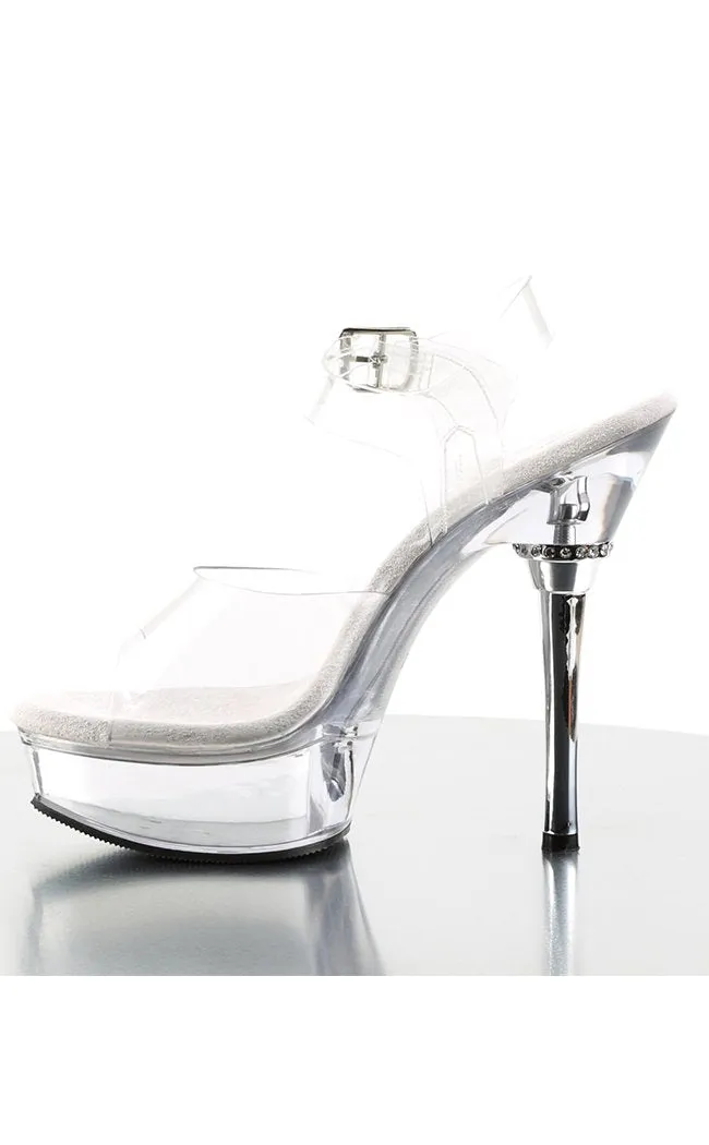 ALLURE-608 Clear Platform Heels