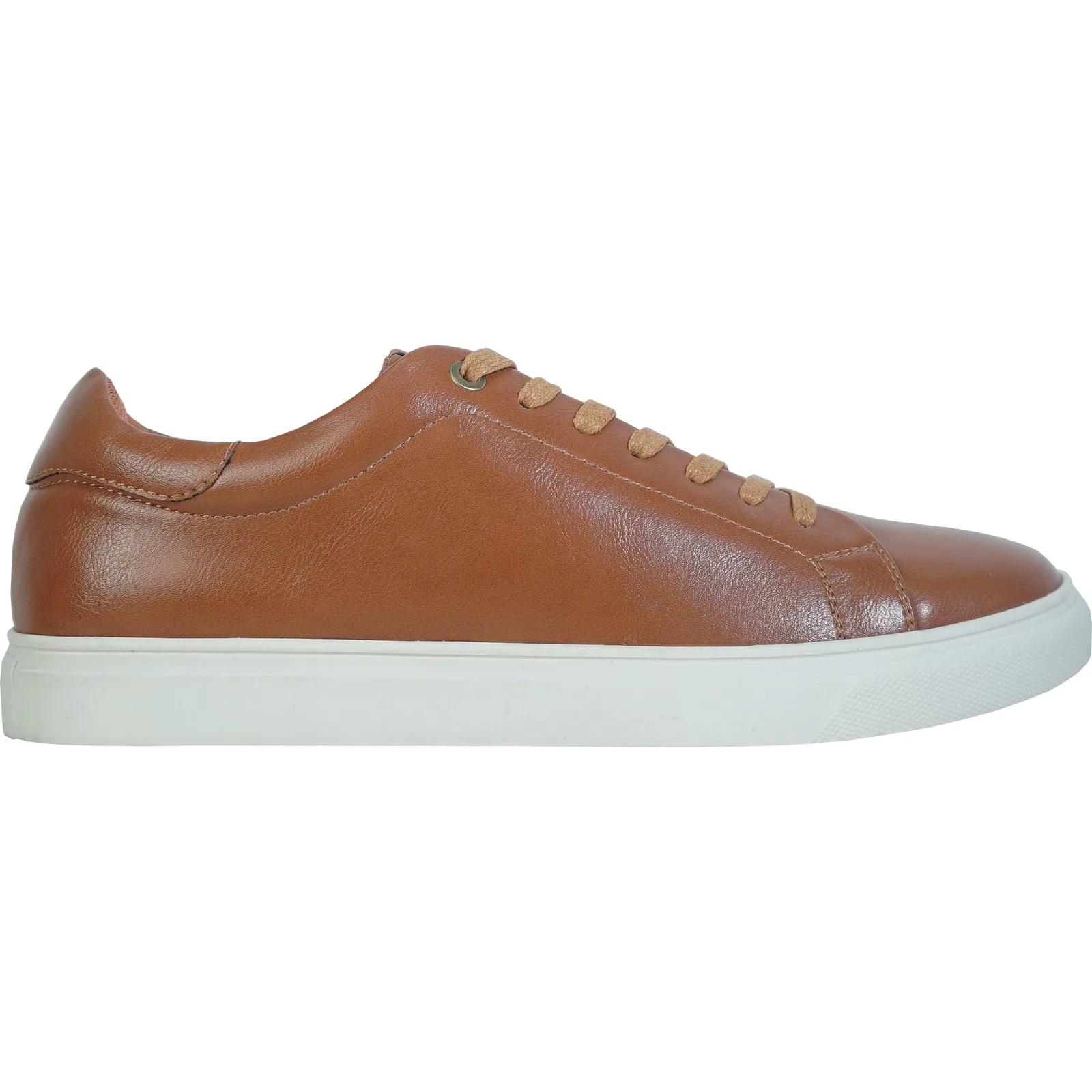 ALLURE MEN Fashion Sneaker AL05 Oxford Casual Shoe with Removable Insole COGNAC