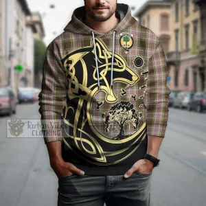 Anderson Dress Tartan Hoodie with Family Crest Celtic Wolf Style