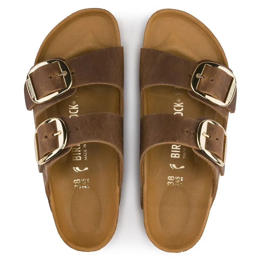 ARIZONA BIG BUCKLE OILED LEATHER | COGNAC (NARROW)