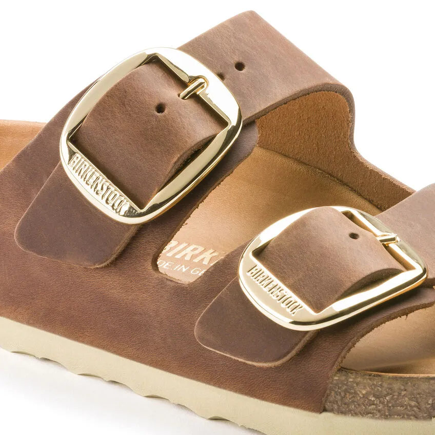 ARIZONA BIG BUCKLE OILED LEATHER | COGNAC (NARROW)