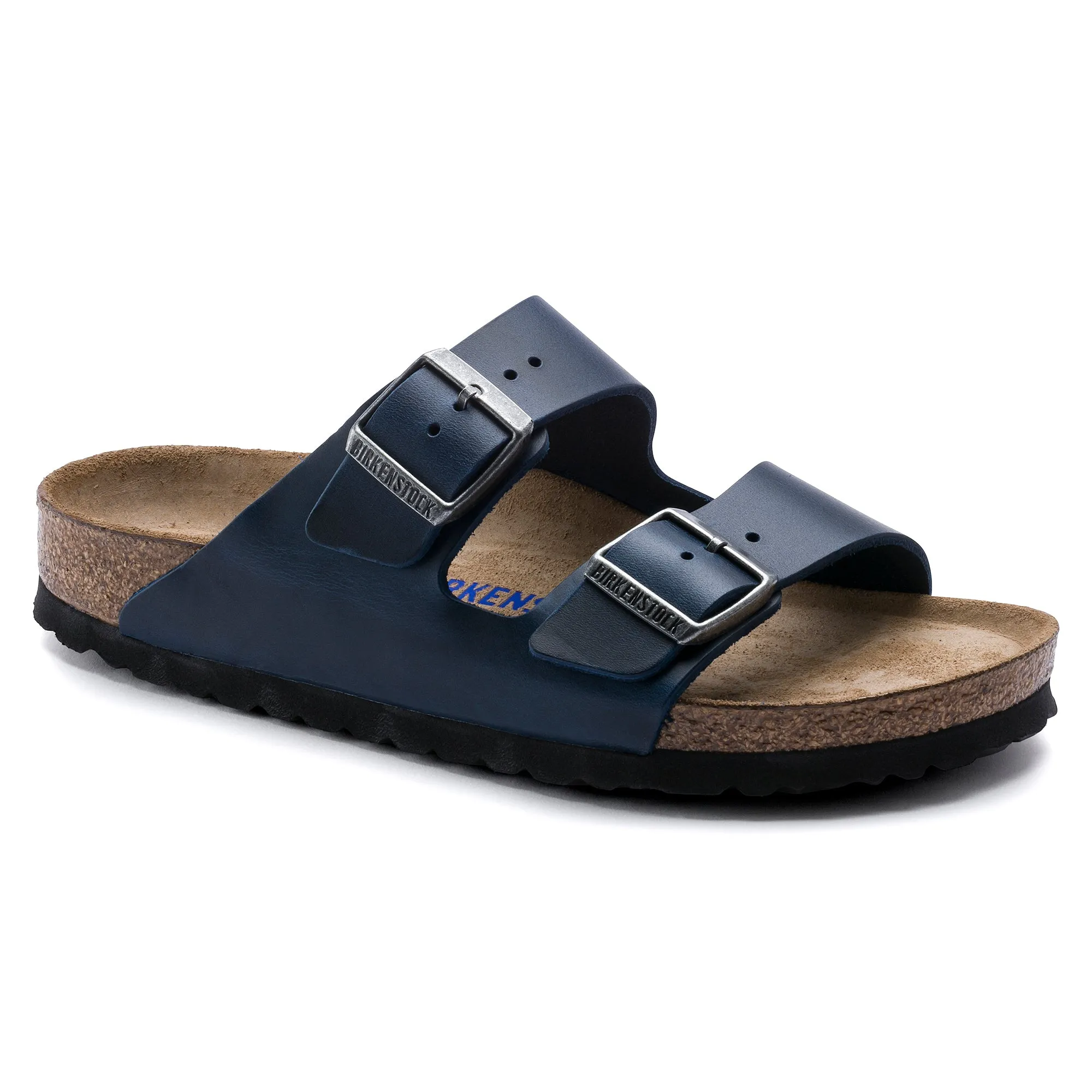 Arizona Smooth Leather in Blue (Classic Footbed - Suede Lined)