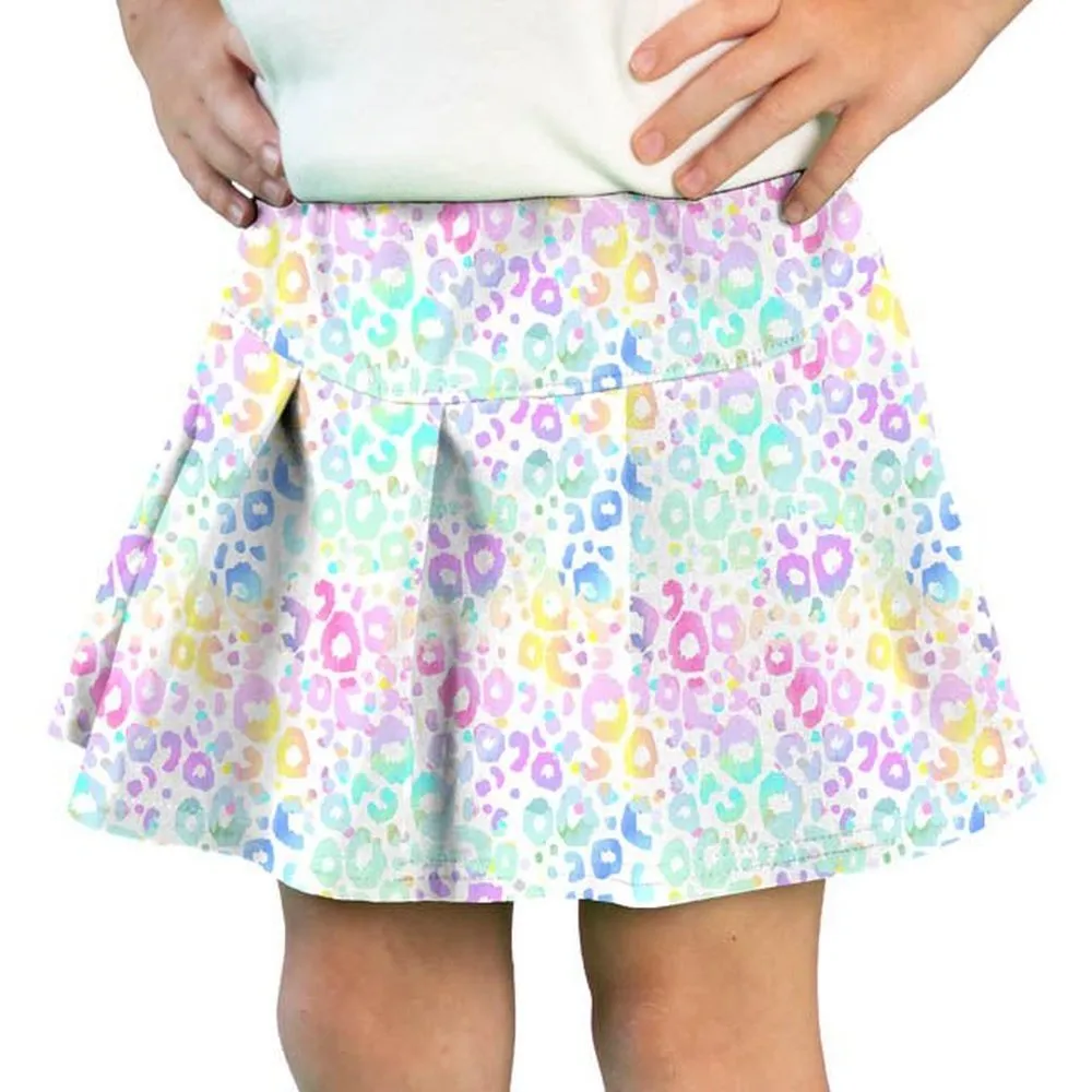 Azarhia Pastel Leopard Tennis Skort