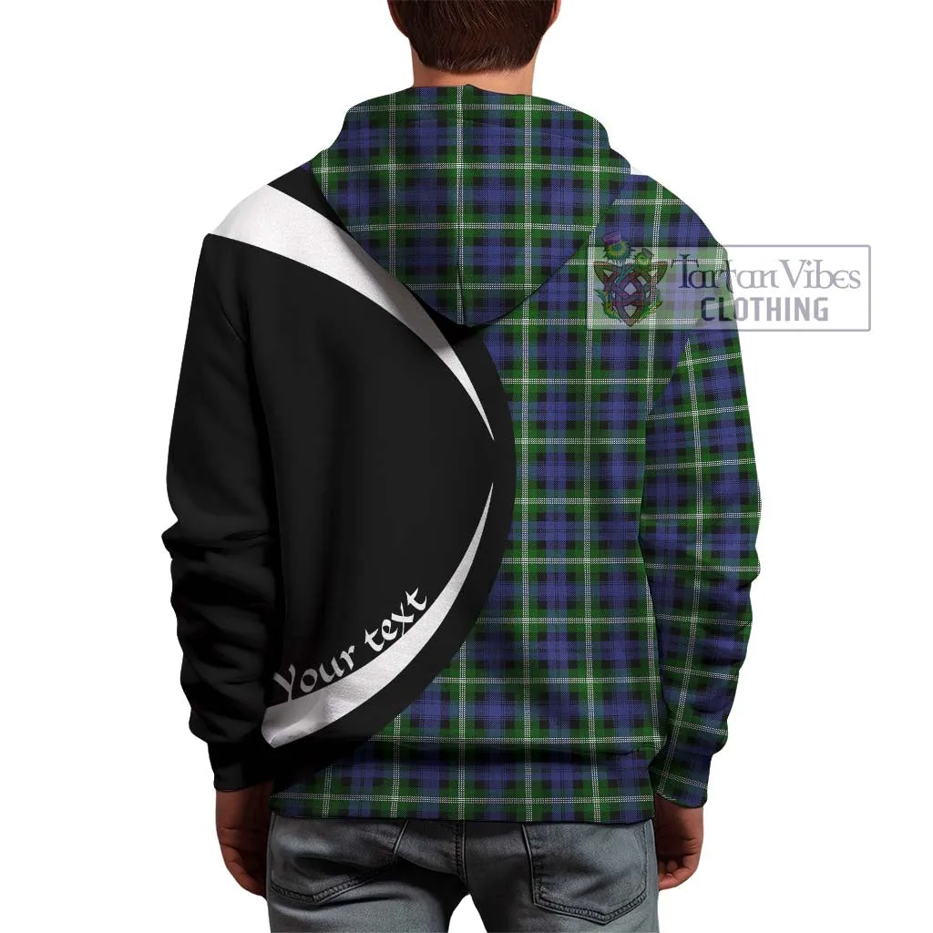 Baillie of Polkemmet Tartan Hoodie with Family Crest Circle Style