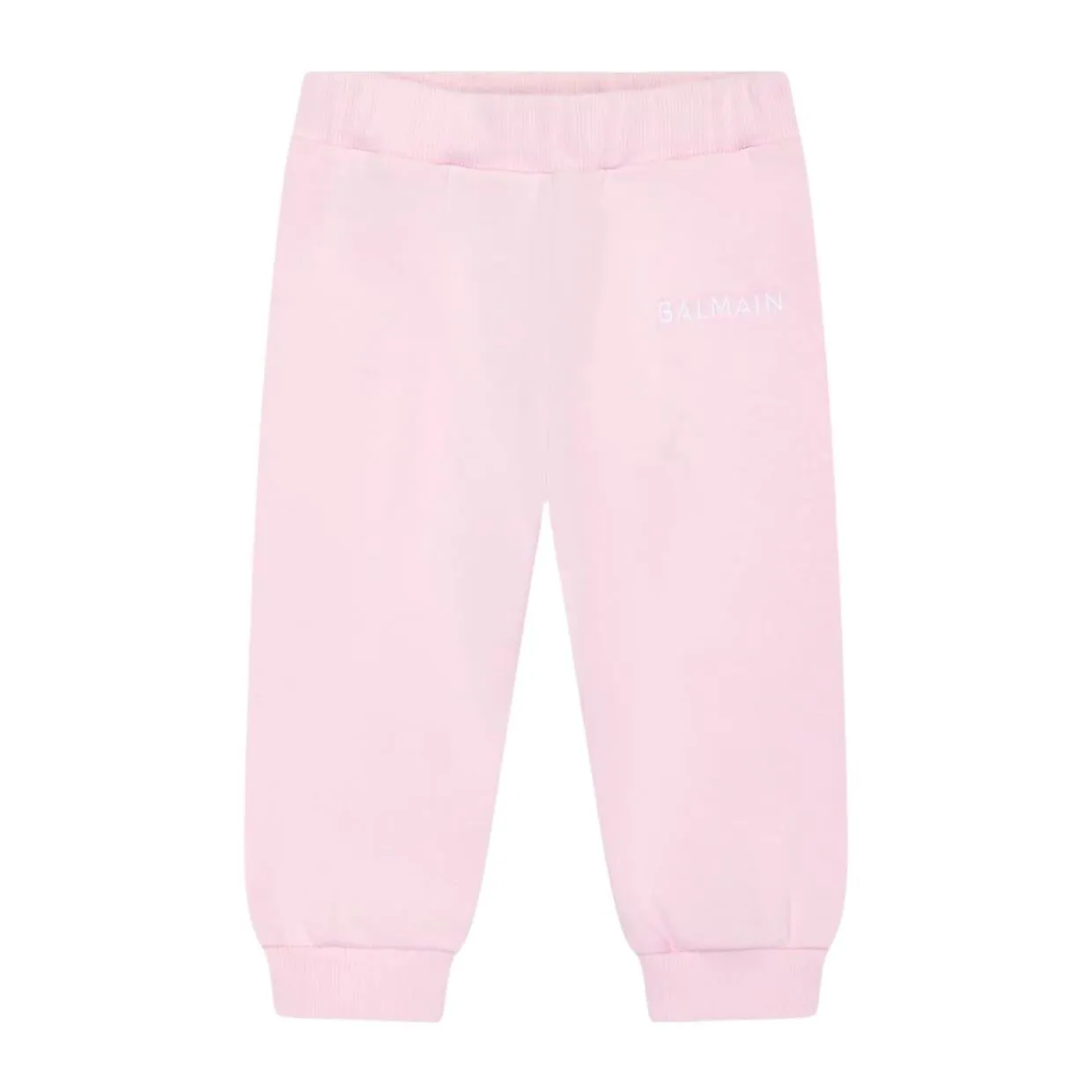 Balmain Baby Embroidered Logo Pink Jogging Bottoms