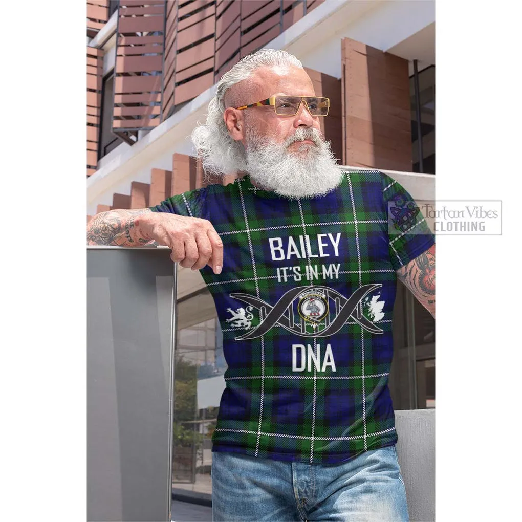 Bannerman Tartan Cotton T-shirt with Family Crest DNA In Me Style