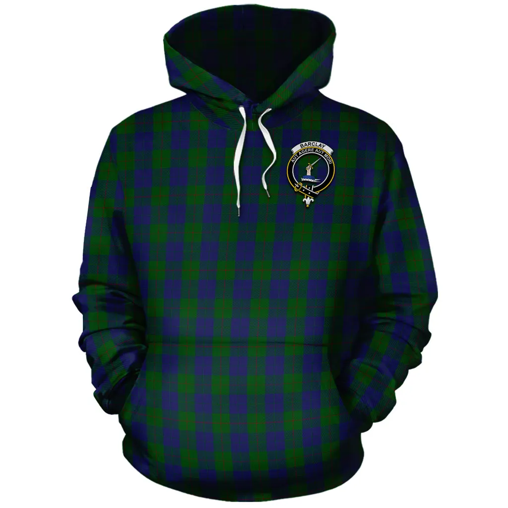 Barclay Tartan Hoodie with Family Crest