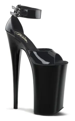 BEYOND-089 Black Patent 10 Inch Heels