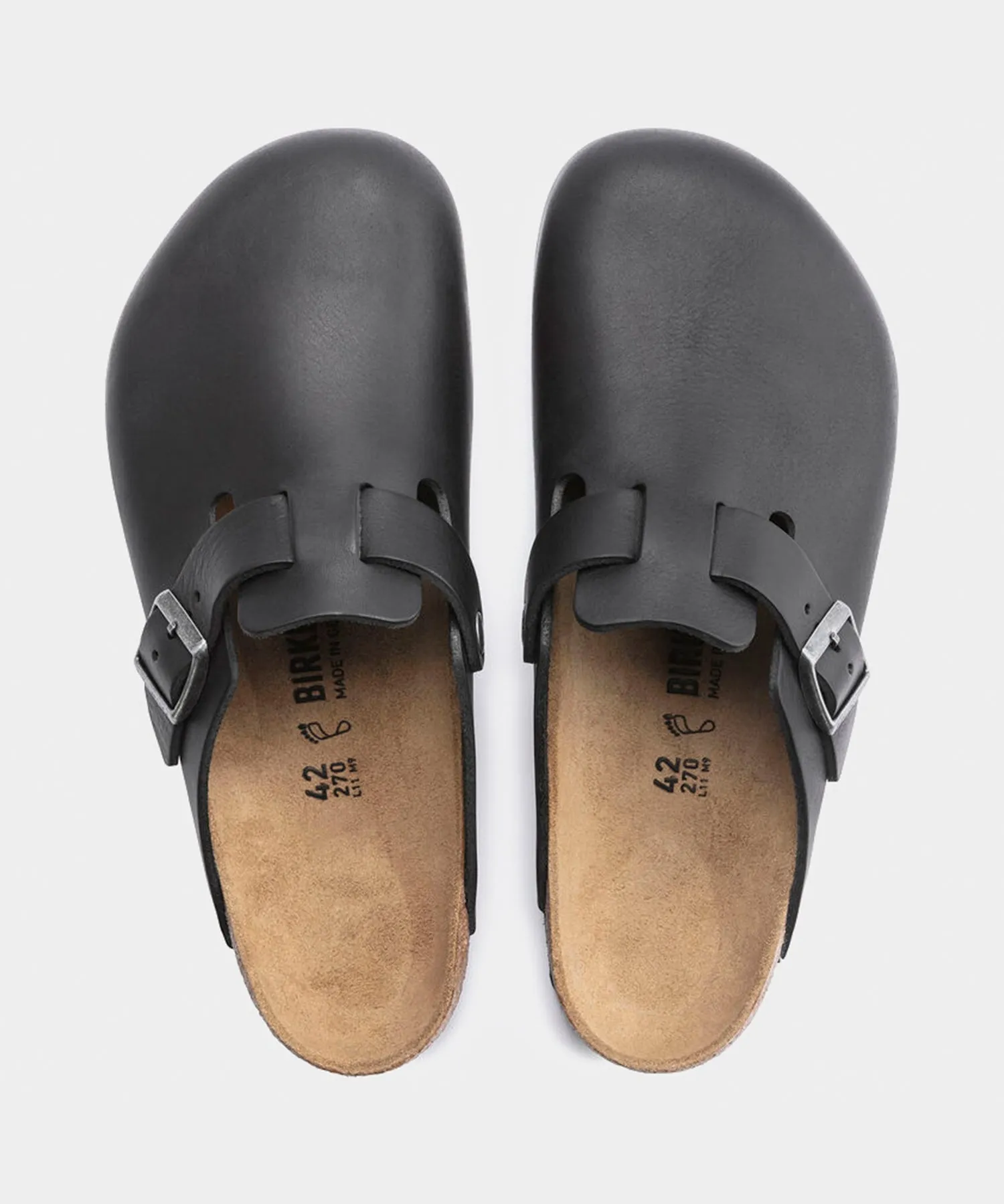 Birkenstock Boston Grip in Vintage Black Leather