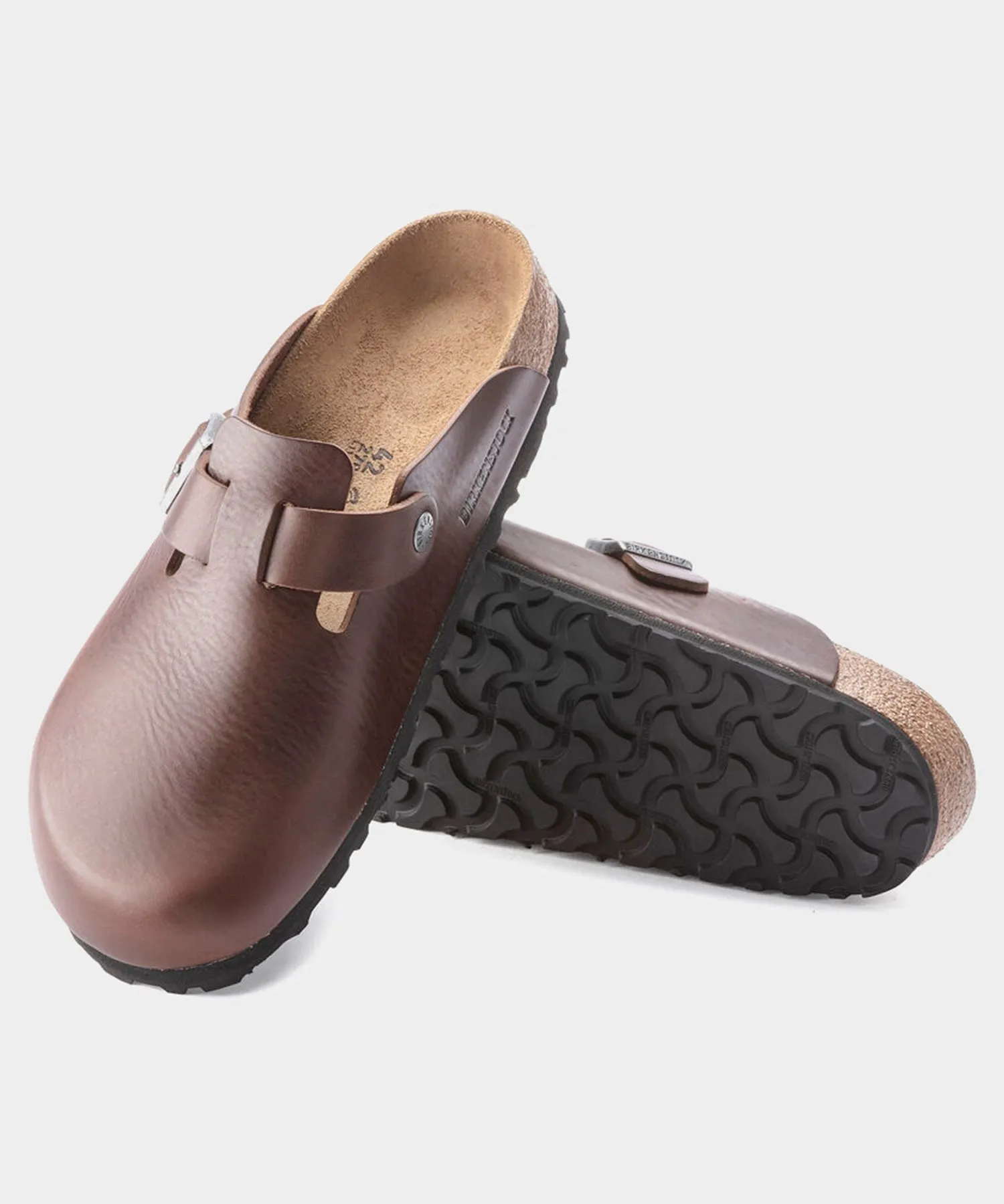 Birkenstock Boston Grip in Vintage Brown Leather