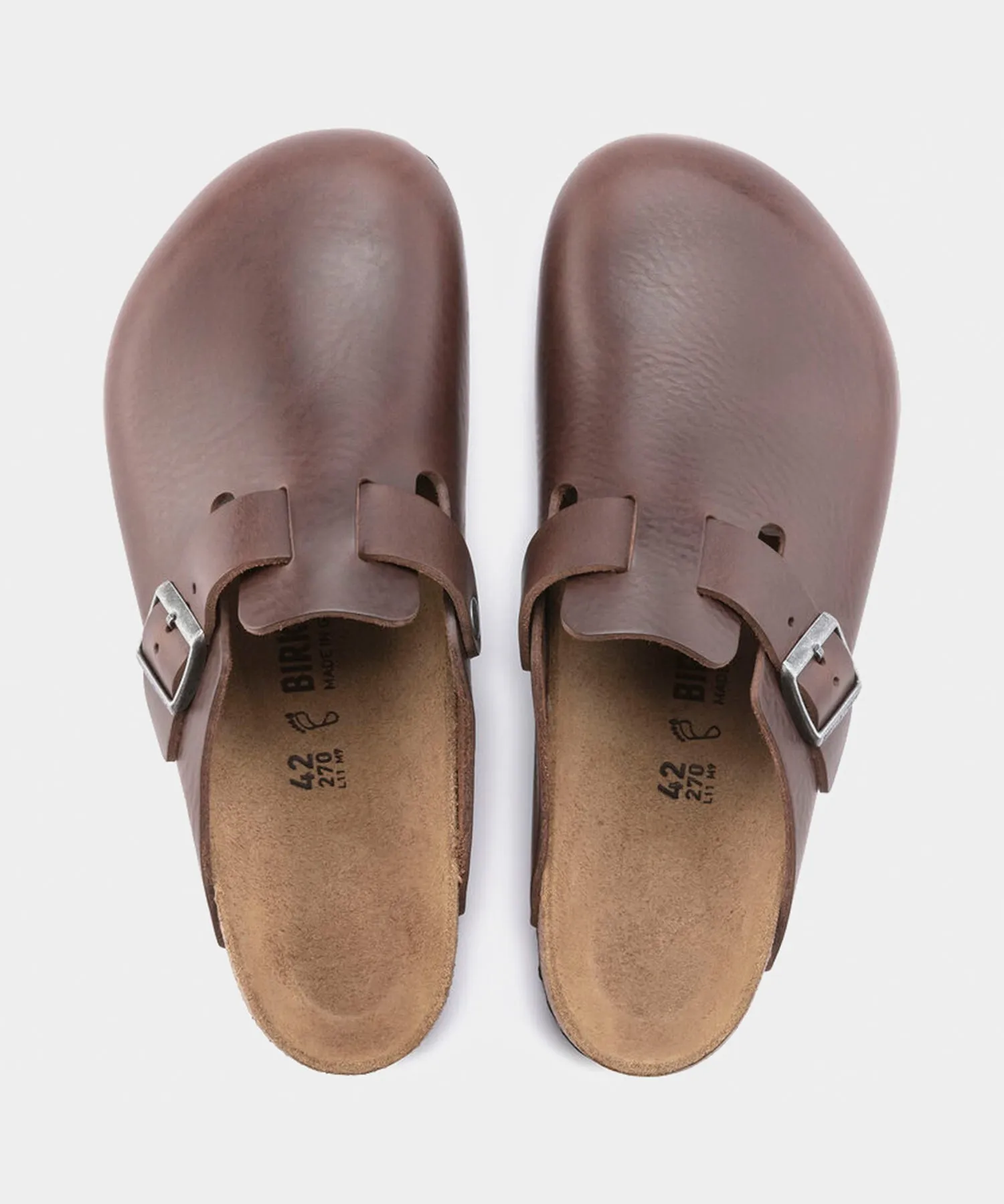 Birkenstock Boston Grip in Vintage Brown Leather