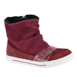 Birkenstock Kids Ballina Suede Leather Shoes Plum 30