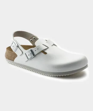 Birkenstock Tokio Super Grip in White Leather