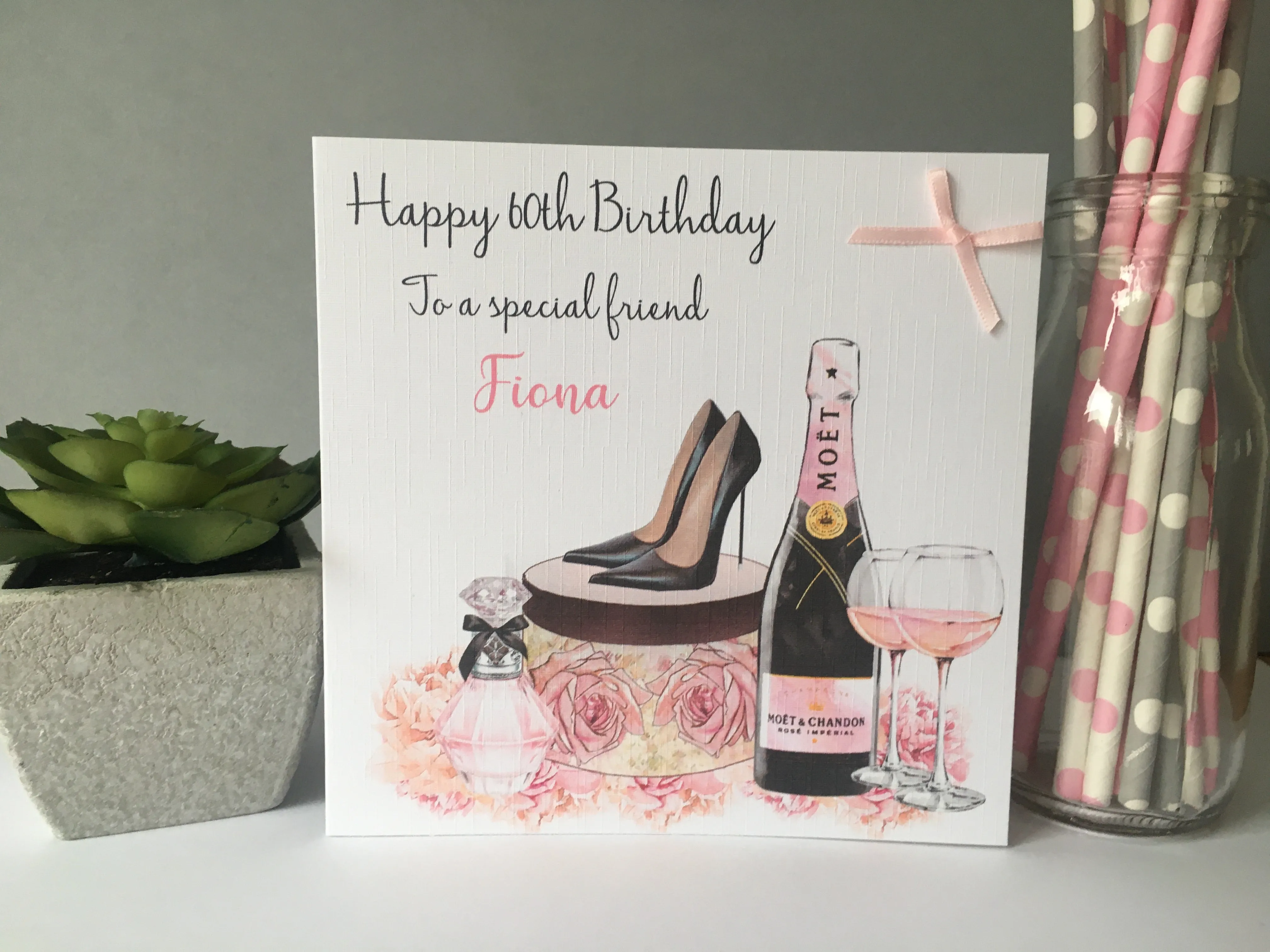 Birthday Wrapping Paper Champagne Shoes, Perfume