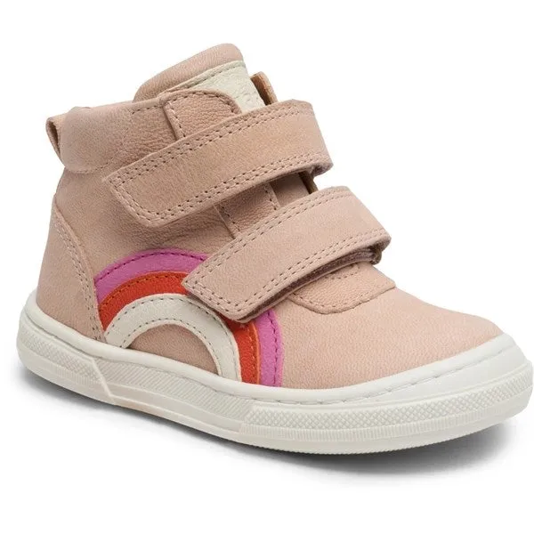 Bisgaard Rainbow Velcro Shoe Nude