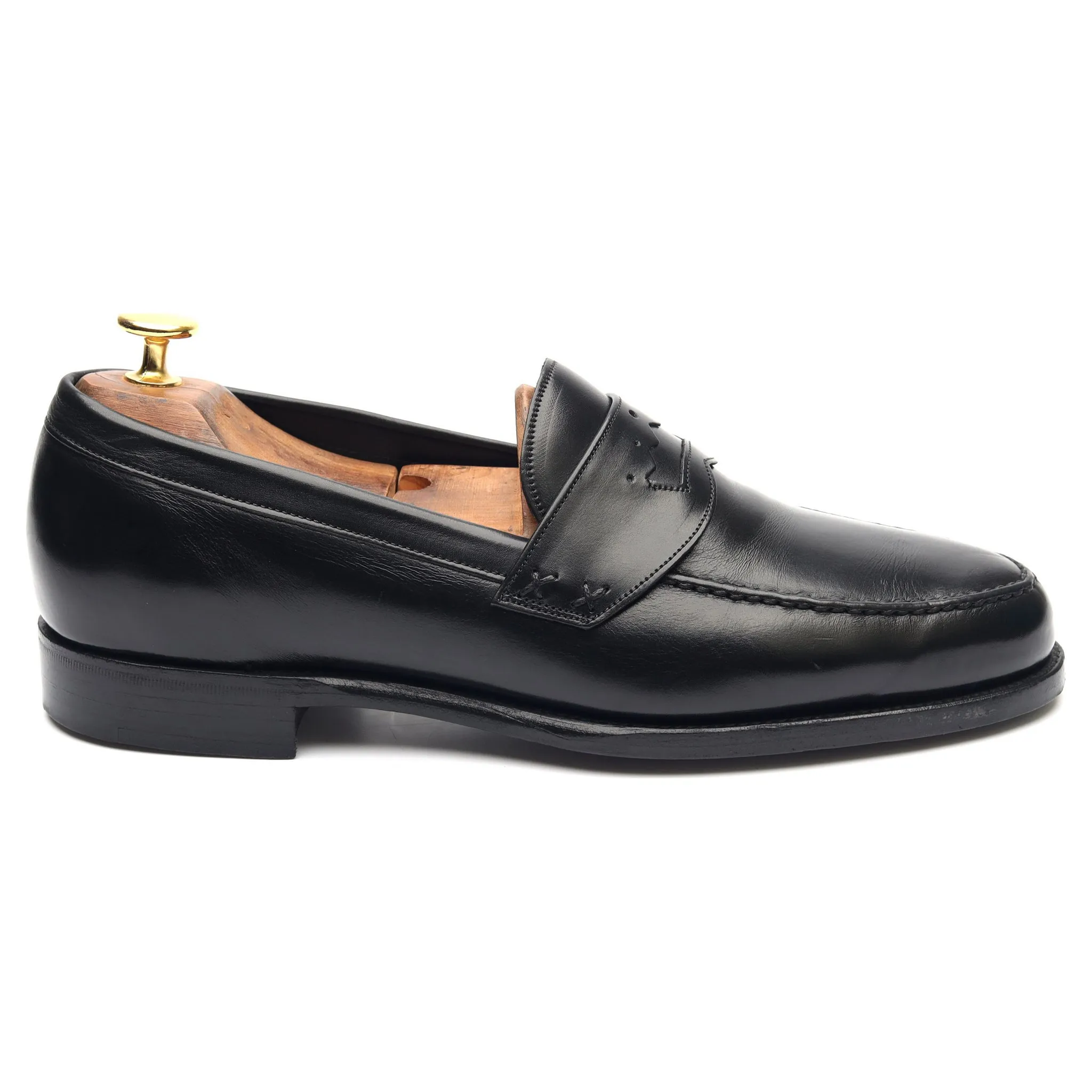 'Black Crown' Black Loafers UK 7 US 8