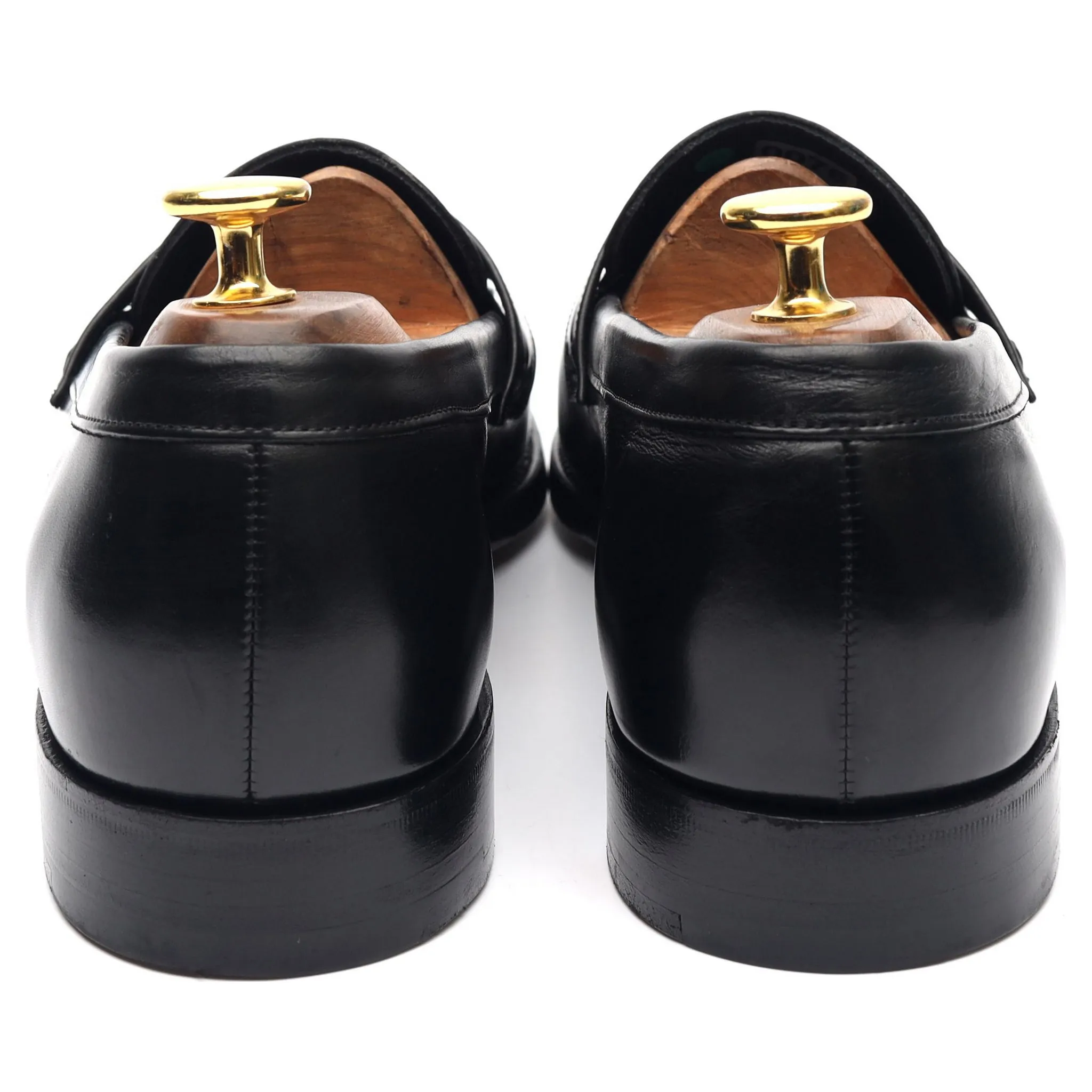 'Black Crown' Black Loafers UK 7 US 8