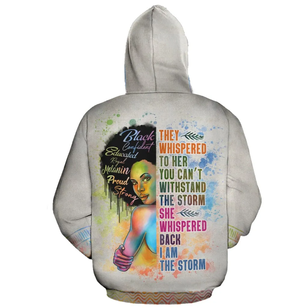 Black Girl I Am The Storm Hoodie and Joggers Set