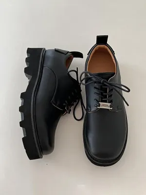 Black Leather Casual Shoes