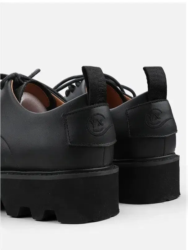 Black Leather Casual Shoes