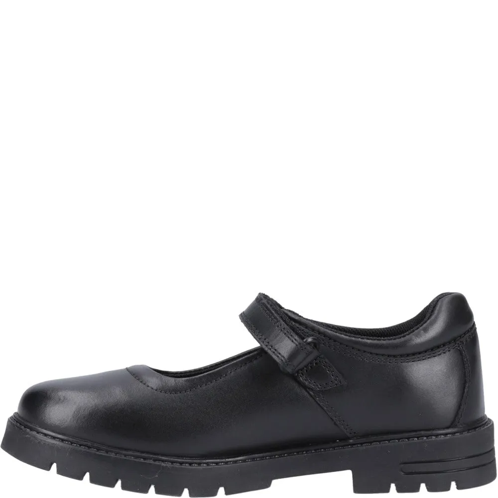 Black Tanya Senior School Shoes