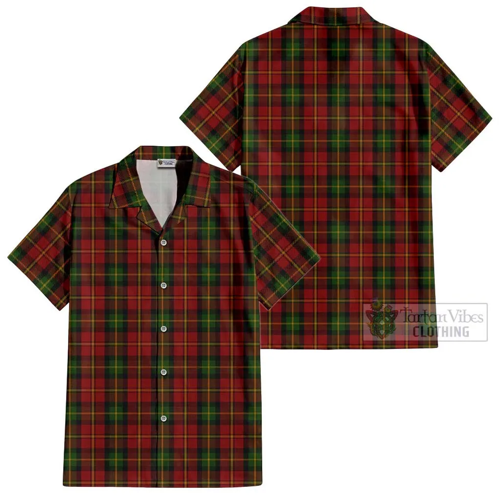 Blackstock Red Dress Tartan Cotton Hawaiian Shirt