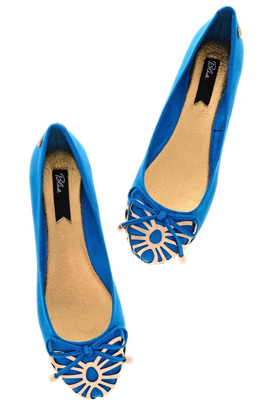 BLINK BUTTERFLY WINGS Royal Blue Ballerinas