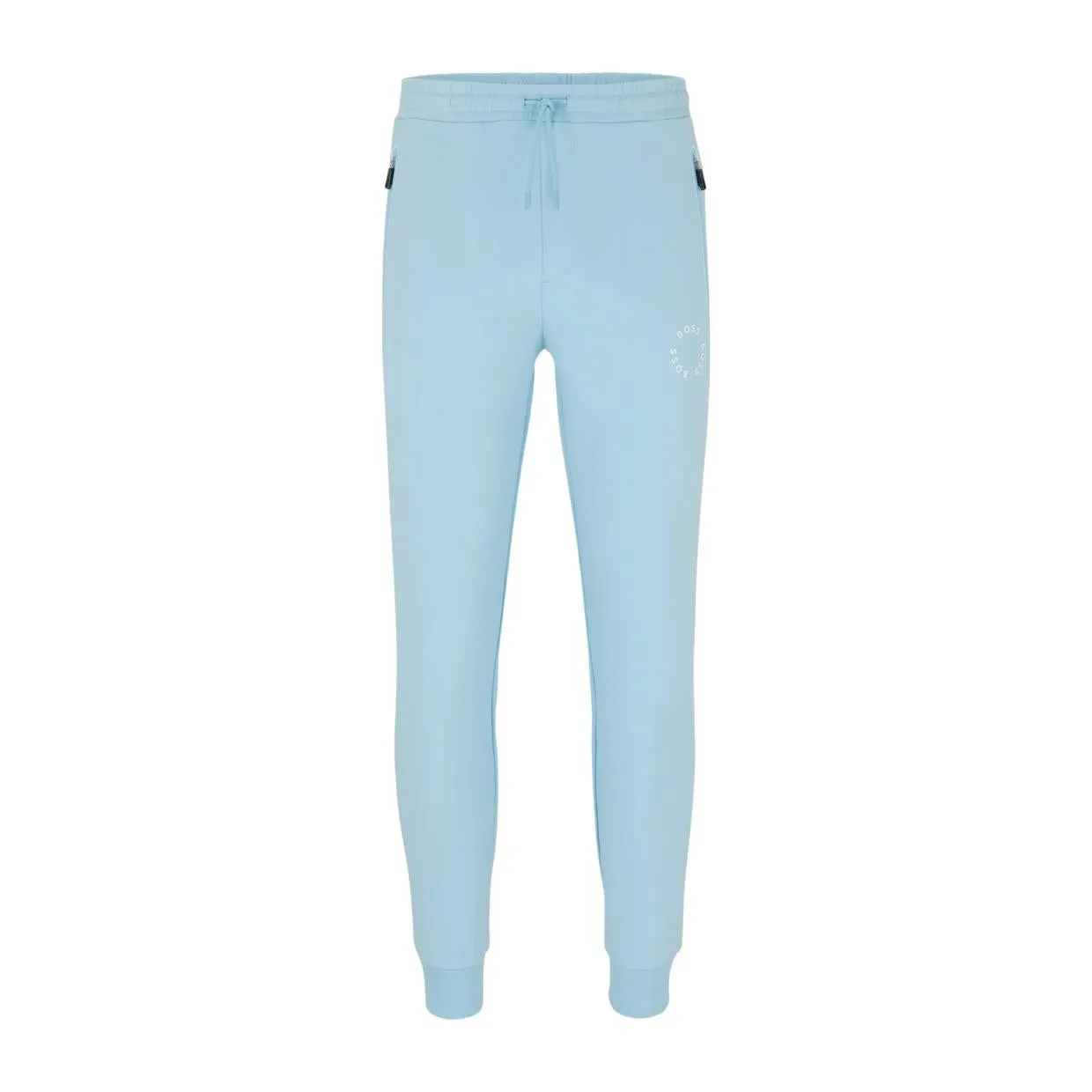 BOSS Circular Logo Light Blue Jogging Bottoms